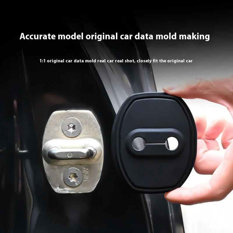 Van toepassing op Chuanqi Autodeur Beschermend Pad Siliconen Mute Schakelaar Deurslot Anti-Roest Accessoires Deurslot cover