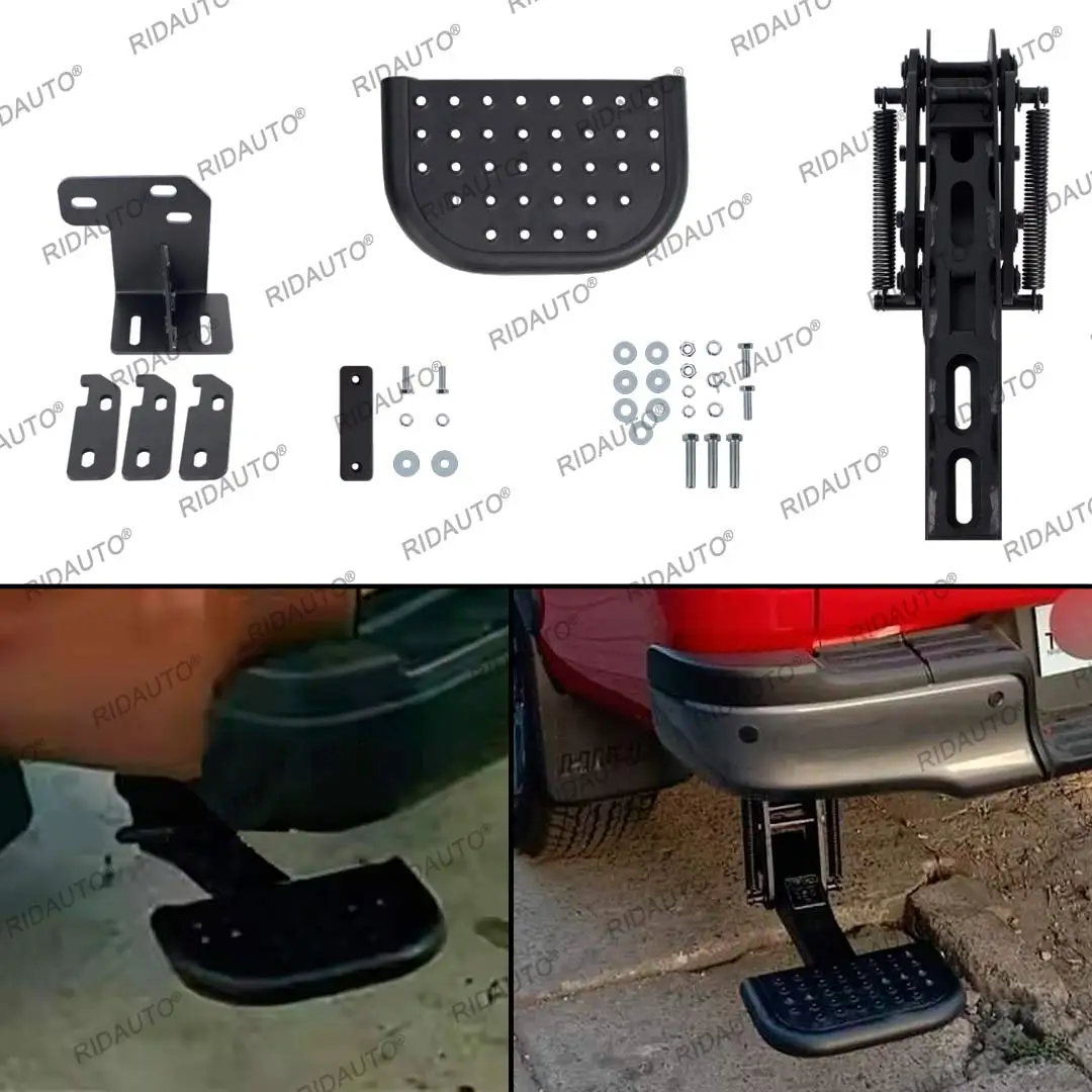 

Foot Step Retractable Steel step Rear T-Step 4X4 off Road Running Board For Isuzu D-max DMAX 2016-2021 Rear Pedal Tailgate Pedal