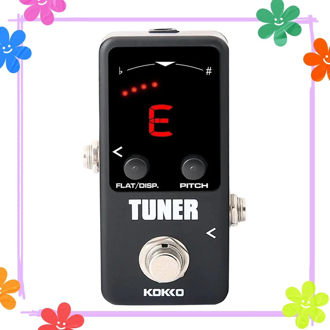 KOKKO Tuner Electric Guitarra Effect Pedal Tuner Effect LED Display True Bypass Pedal Tuner Mini Electric Guitar Accessories