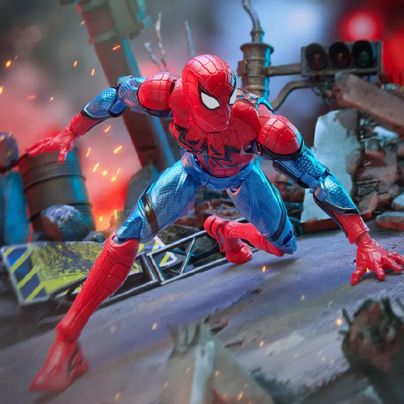 Nieuwe Blokees Figuur SpiderMan Rivals Kampioen Klasse Spider-Man Venom Model Kit Action Figure Blind Box Collectible Assembly Toys