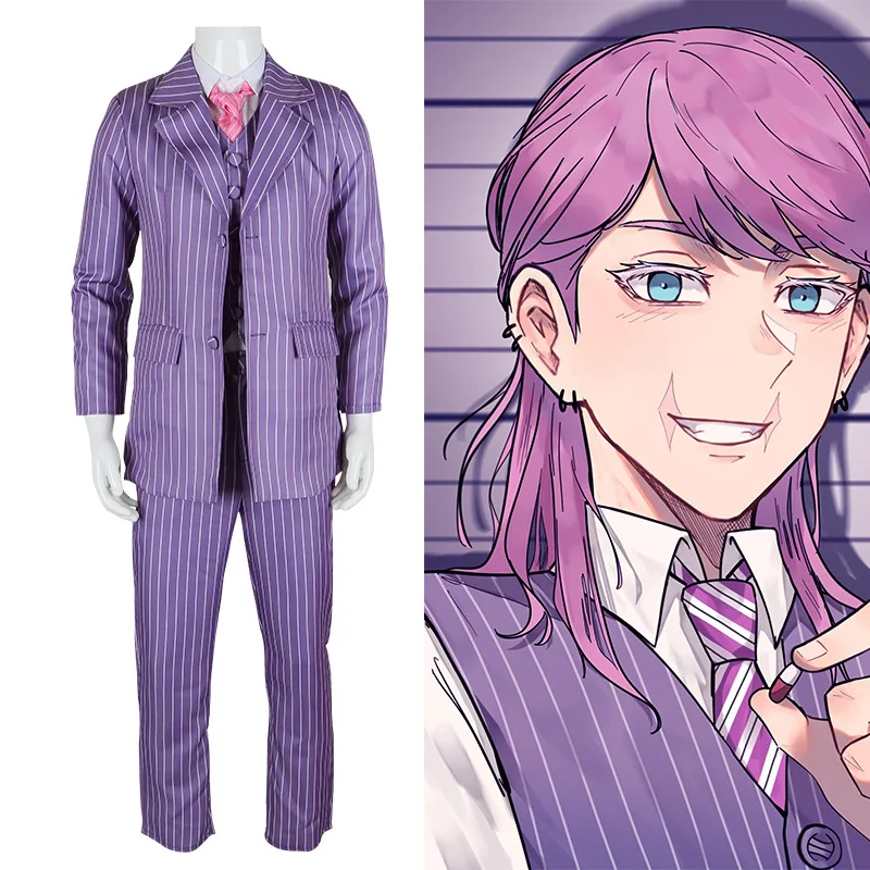 Anime Tokyo Revengers Cosplay Traje para Homem, Rindo Haitani, Cosplay, Fato de Colete, Peruca, Conjuntos Completos, Bonten, Uniforme, Haruchiyo Sanzu, Roupas