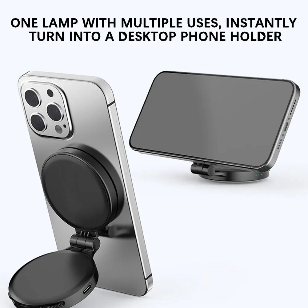 Magnetic Selfie Rings Light Brightness Adjustable Fill Light for Magsafe for iPhone Smartphone Vlogs/Photography