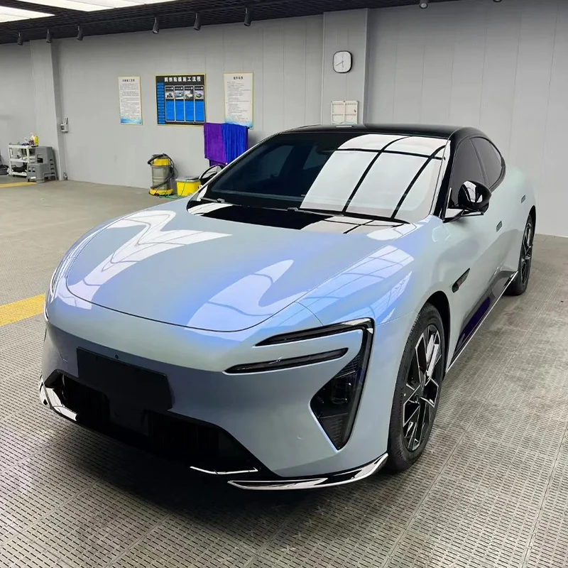 

PESAFILM TPU Paint protection Film 7.5 Mil TPU Magic Candy Flip Grey Blue Wrap Vinyl Self Healing Car TPU Blue Light PPF Film