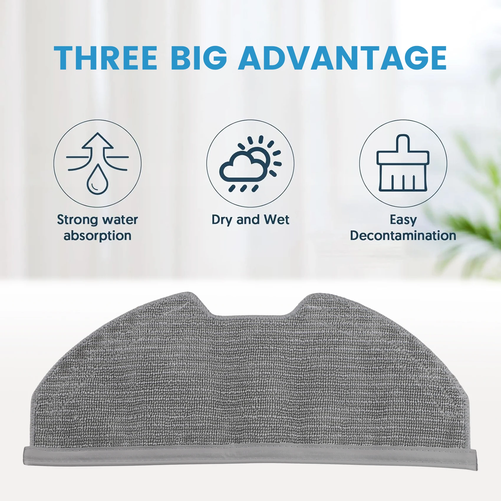 -A14E 8 عبوات من وسادة قماش الممسحة البديلة المتوافقة مع أجزاء المكنسة الكهربائية الروبوتية Eufy X8 Pro، لقطع غيار Eufy X8 Pro