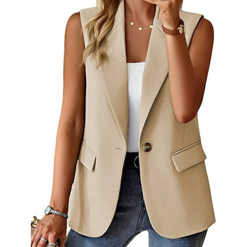 2024Spring and Summer Amazon Independent Station New Fashion Temperament Leisure Vest Suit Women's Clothing