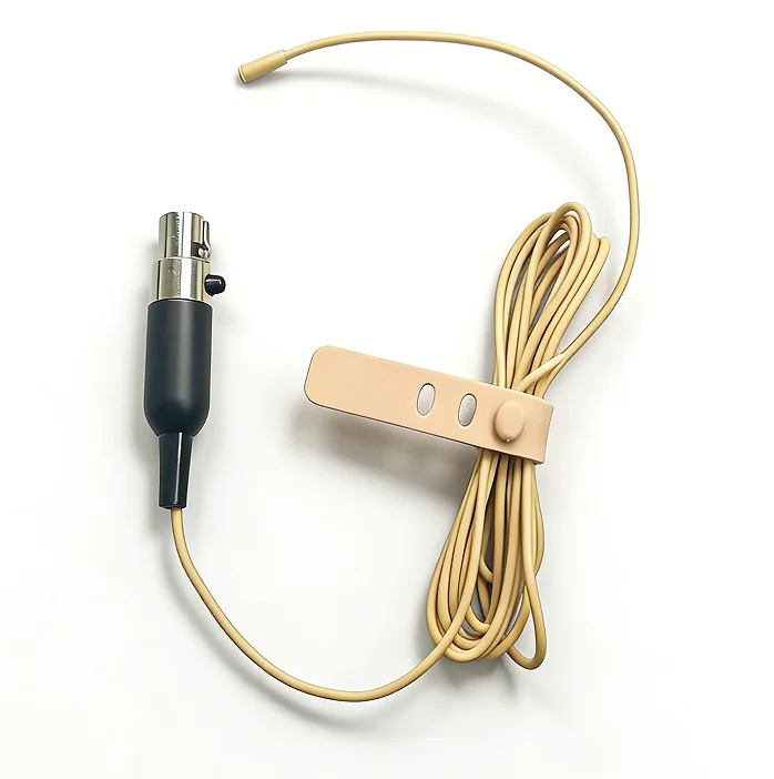 2Mm Mini Pro Mini XLR Lavalier Microphone Beige and Black Portable Lightweight Microphone Wireless Fanny Pack Microphone