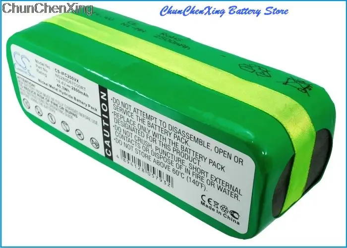 Imagem -04 - Cameron Sino Bateria de 2800mah para Infinuvo Cleanmate 365 Beber Vest2 bb Versão Básica Sinal Verde Carregador