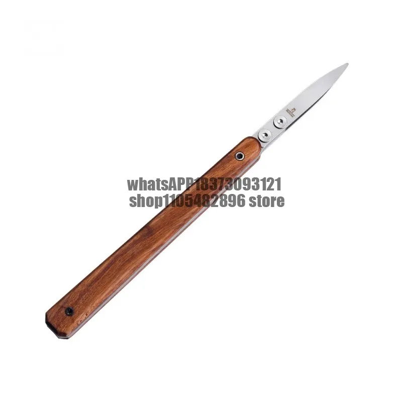 Duckbill Edge Oil Pen Handmade Leather Treatment Retro Solid Wood Handle Stainless Steel Edge Oil Pen Tool