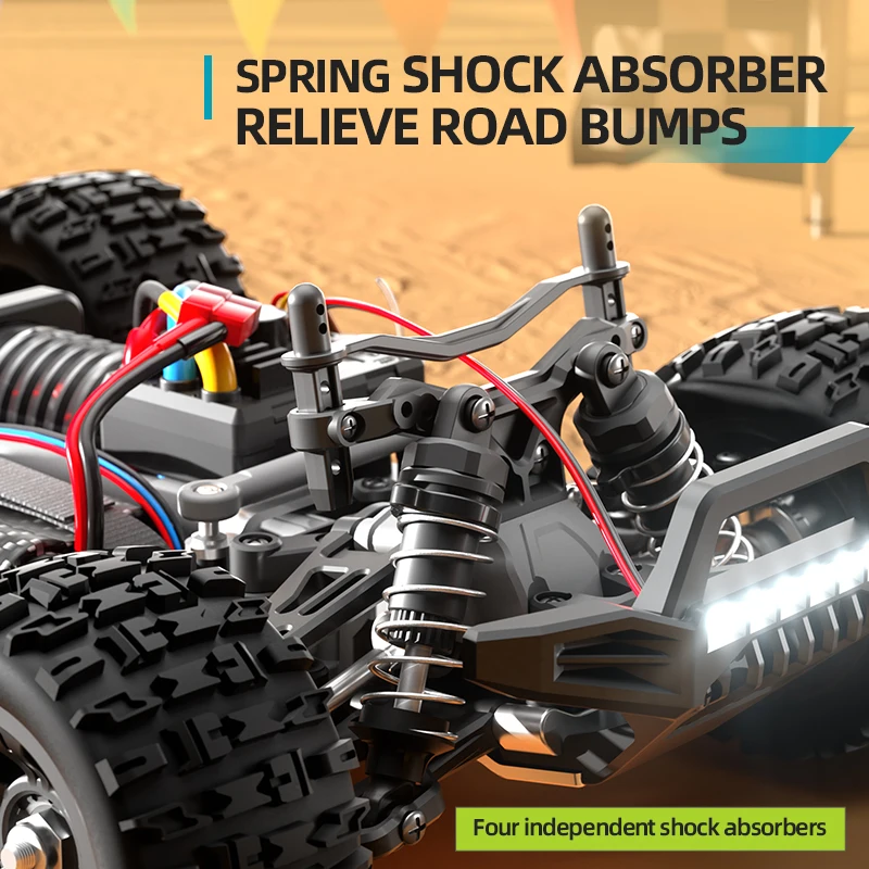 

70KM/H High Speed Brushless Remote Control Car 1:18 Full Scale 4WD All Terrain Off Road LED Lighting Racing Drift RC Car Truck