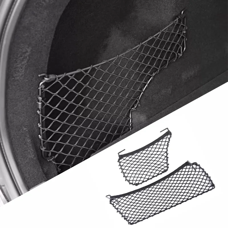 

FOR Volvo v90 v90CC trunk side mesh bag interior storage bag for storing car accessories