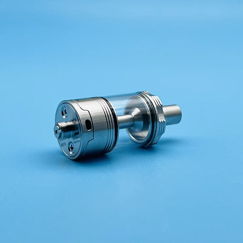 Moka MTL RTA 재건 가능한 탱크 베이프 무화기 W, 에어 핀 7 개, 챔버 3 개, 실버, 316SS, 4.5ml, 22mm