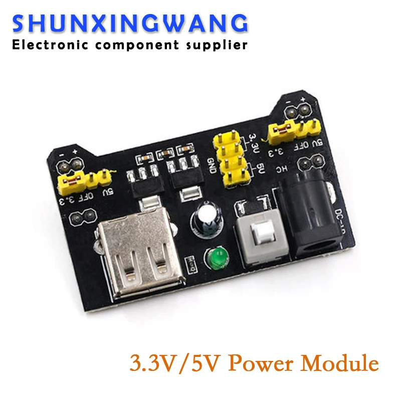 3.3V/5V MB102 Breadboard power module+MB-102 830 points Prototype Bread board +65 jumper wires wholesale