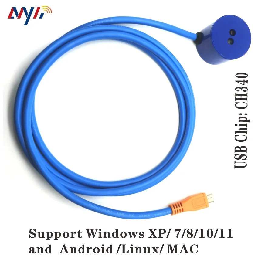 Imagem -06 - Sonda Óptica para Leitura de Medidores Micro Usb Adaptador do Medidor Pagamento Sts Iec Mid Iec6205621 Iec1107 Dlms