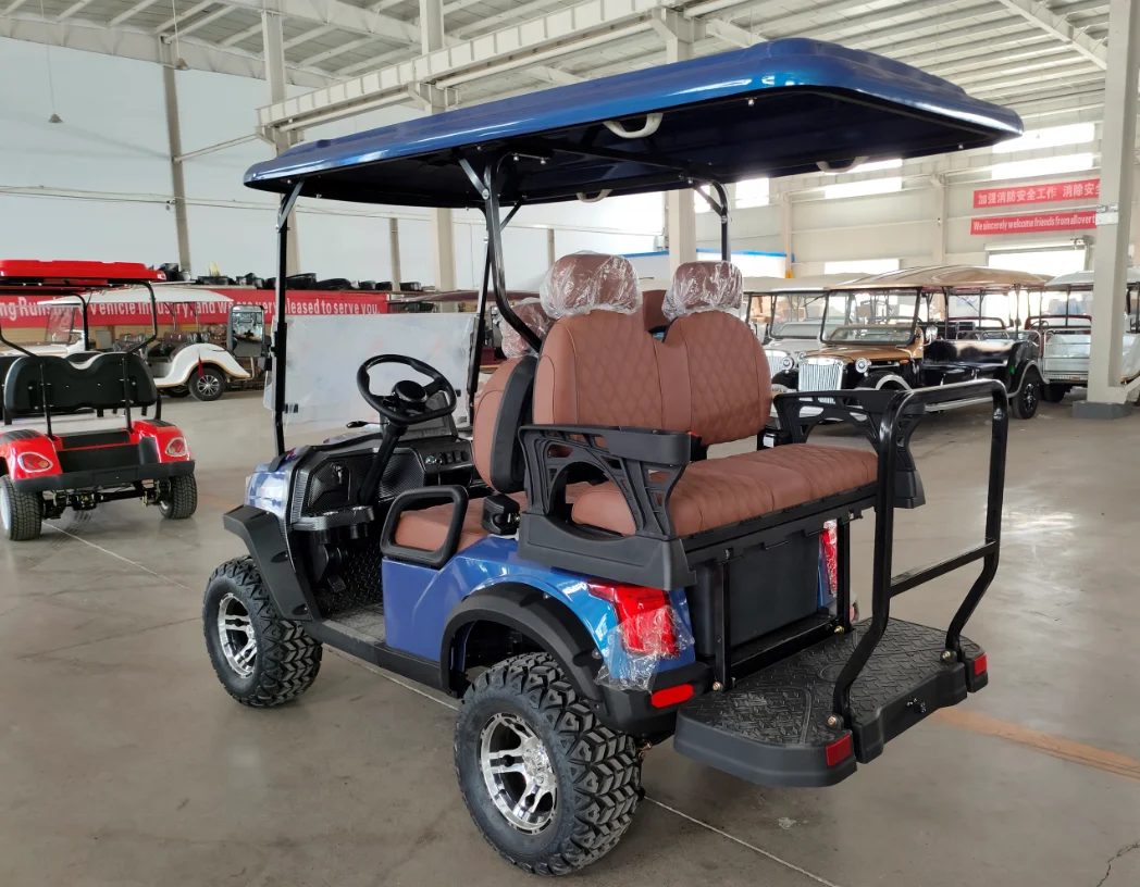 عربة جولف كهربائية صغيرة جديدة من الرصاص الحمضية 48 فولت على الطرق الوعرة محرك 5 كيلو وات مع عربة جولف متوافقة مع شهادة نادي السيارة CE