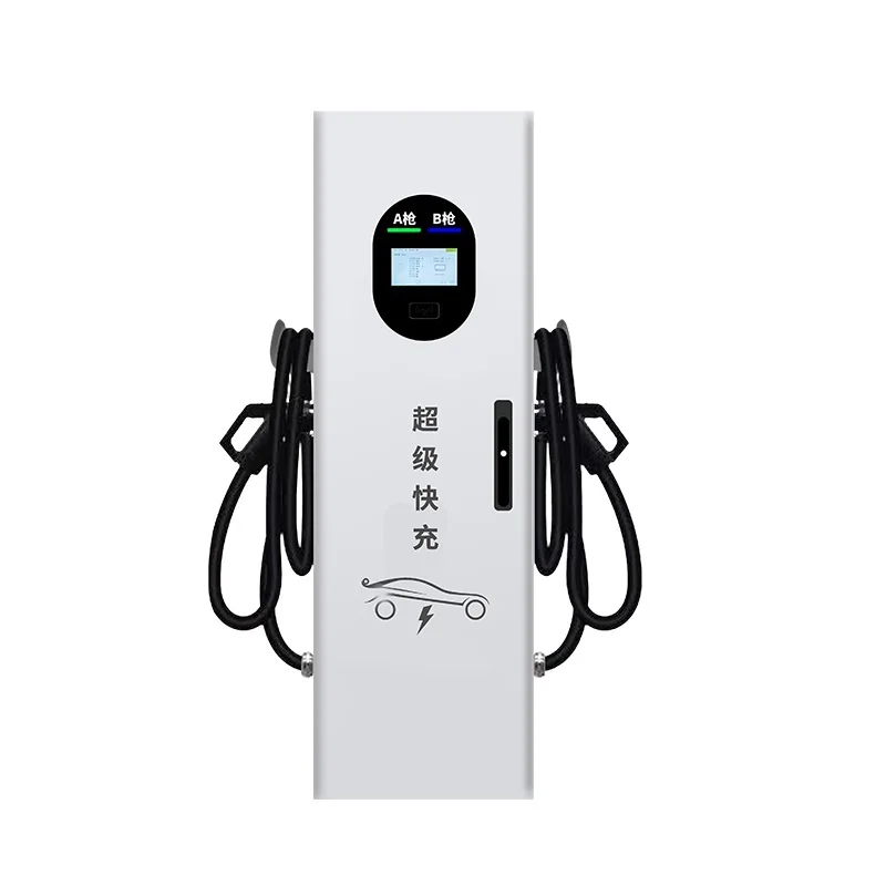 44kW AC EV Charger Floor Mounted Dual Gun Type 2 Charging Station Future-Ready Smart RFID WiFi 4G APP OCPP 1.6J IP55 Car Pile