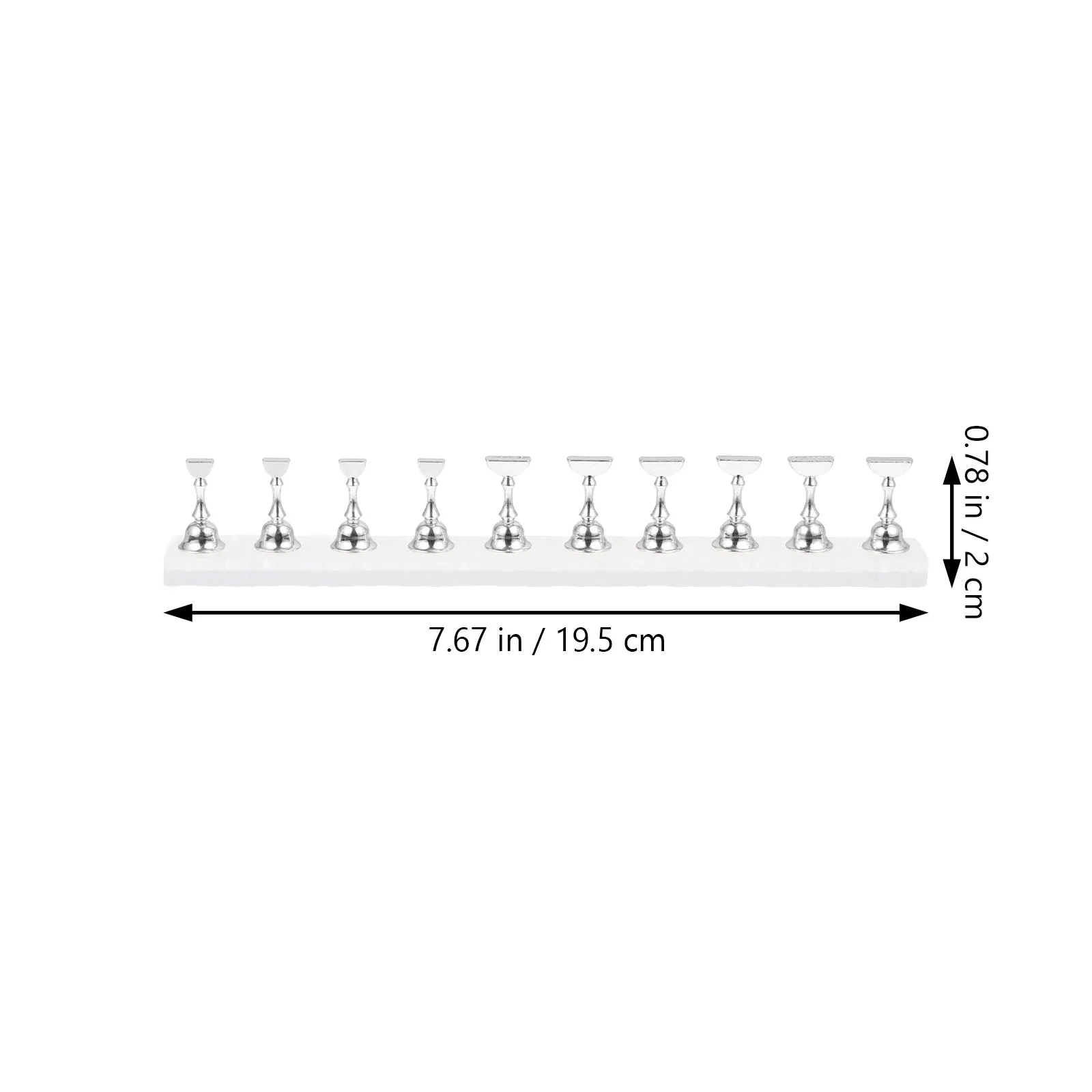 1Set High Quality Extended Metal Nail Art Stand for Practice Manicure Display Nail Painting Training Salon Use Smooth Flat