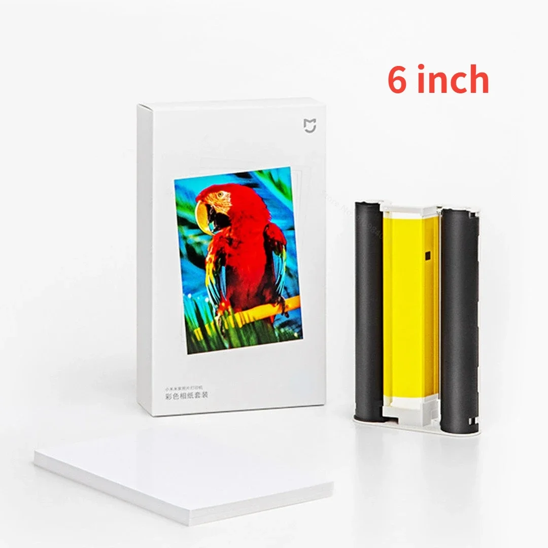 Xiaomi Mi Home Photo Printer Dedicated 6-inch Back Self-adhesive Photo Paper Colored Tape Set HD Protective Film Photo Papers