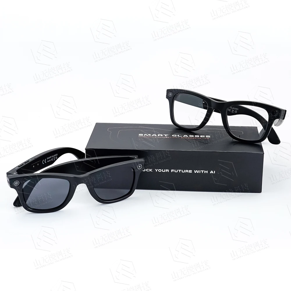 GS4 MAX النظارات الذكية التعرف الذكي 8MP تسجيل الفيديو Al Translation سماعة الرأس الذكية التي يمكن ارتداؤها