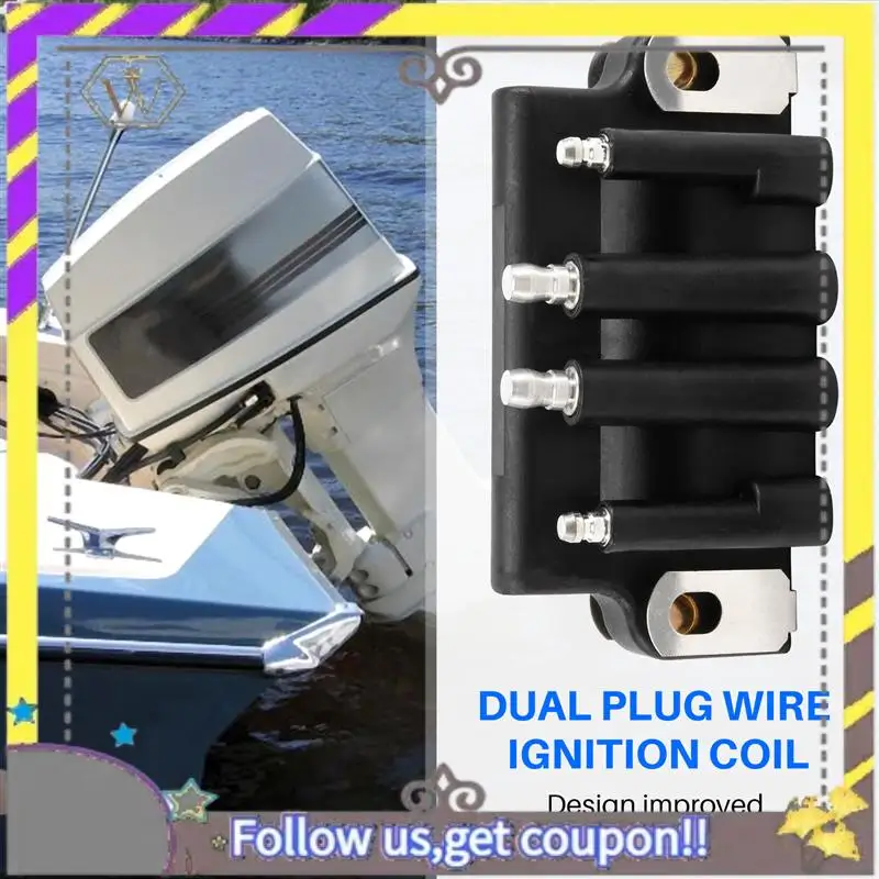 ABXV-183-3740 สําหรับคอยล์จุดระเบิด Johnson/Evinrude - 2/4/6 สูบ, คอยล์คู่ 1985-2006 583740