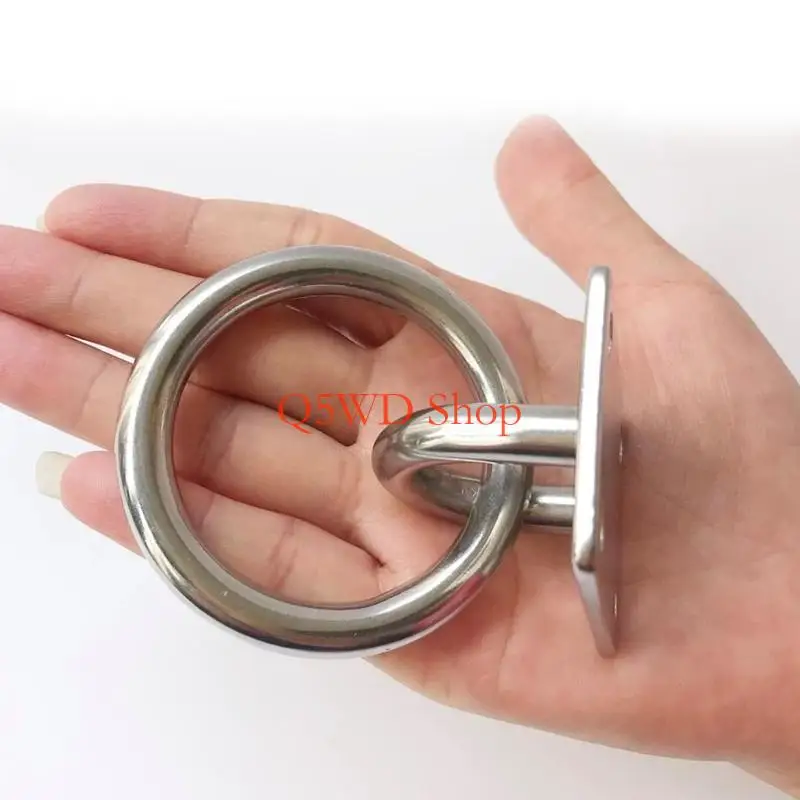 Q5WD Strong Metal Ceiling Wall Hook 400lb Weight Capacity Simple Installs for Outdoor Indoor Hanging Yogas Straps Chain