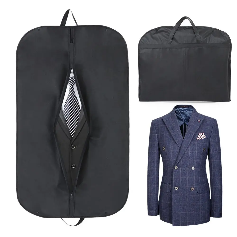 Zipped Clothing Dress Dust Cover Foldable Travel Supplies Suit Cover Dust Cover Clothes Bags Garment Storage Bag