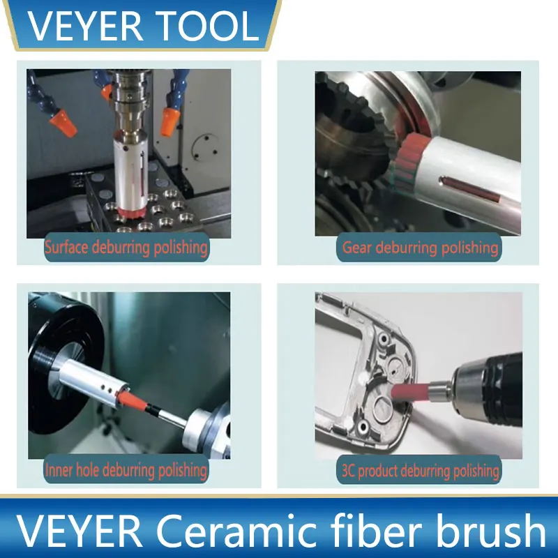 

【Quality】Abrasive Wire Brush for Drill CB31R-S2.0 2mm Ceramic Fiber Grinding Brush for CNC Polishing Machine VEYER