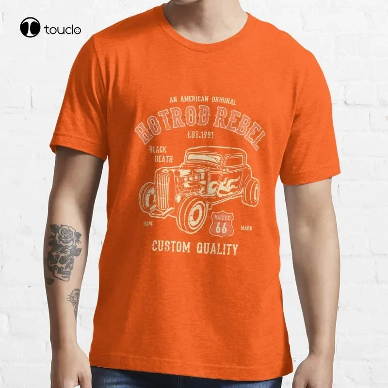 Hotrod Hot Rods Classic Cars  Hot Rod Vintage Hot Rod Rebel  Muscle Cars T-Shirt Tee Shirt