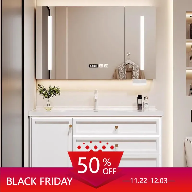 

Space Saving Bathroom Cabinet Medicine Furniture Storage Locker Washbasin Vanity Closed Toilet Kitchen Floor Kast Drawer Luxury