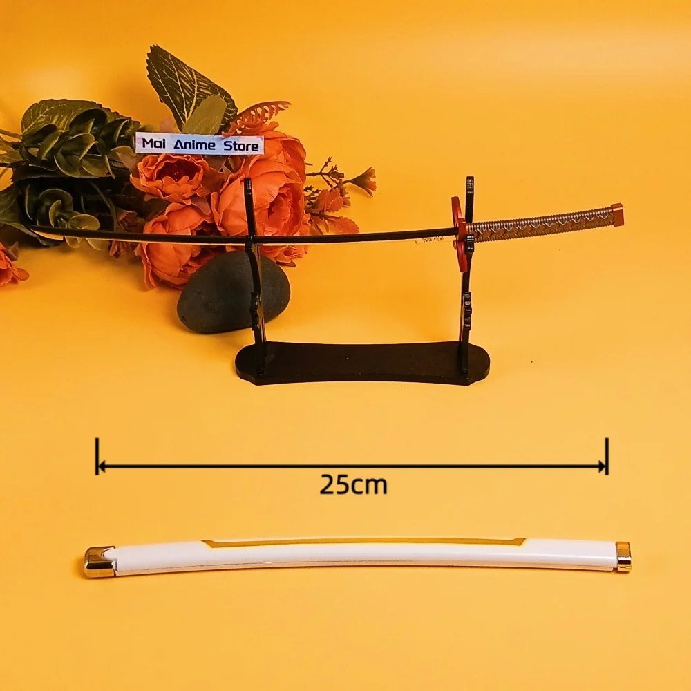 10 بوصة أنيمي شيطان القاتل كاتانا Giyuu المعادن شينوبو النينجا سكين السيف الأصلي سيف ساموراي الحجم الحقيقي اليابانية كاتانا لعبة هدية #4