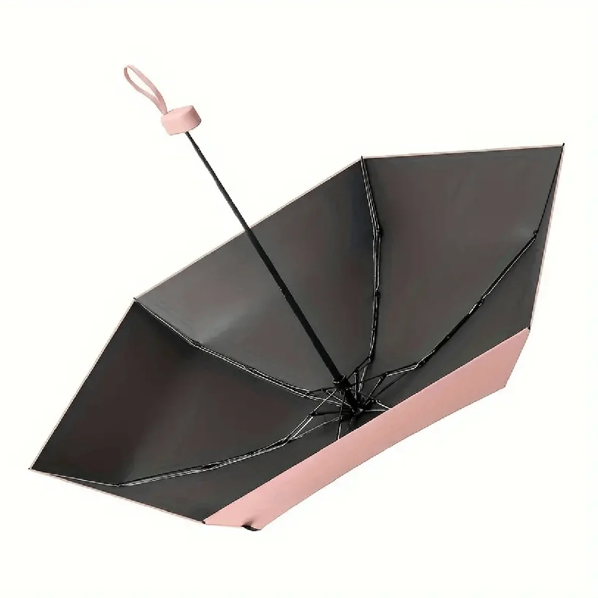 1pc Simple Travel Portable Ultra-light Sixfold UV-resistant Mini Umbrella