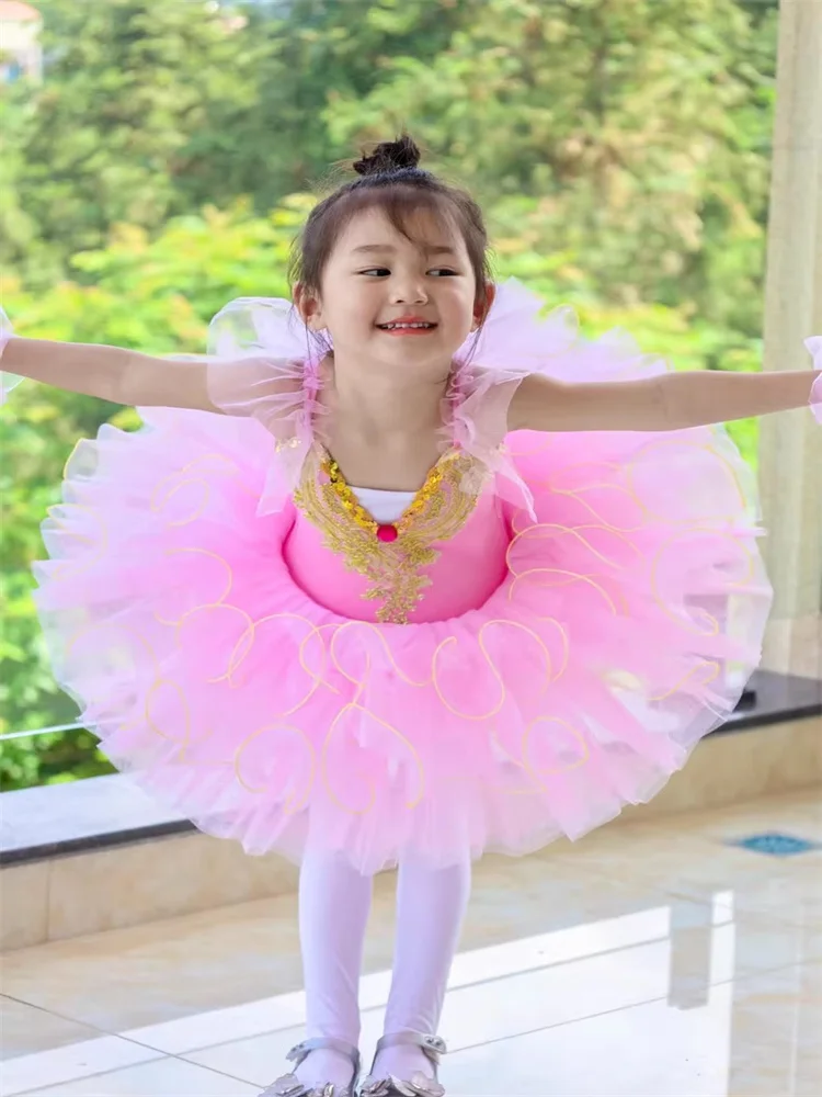 

Cute Girls Ballet Dress For Children Girl Dance Clothing Kids Ballet Costumes For Girls Dance Leotard Girl Dancewear
