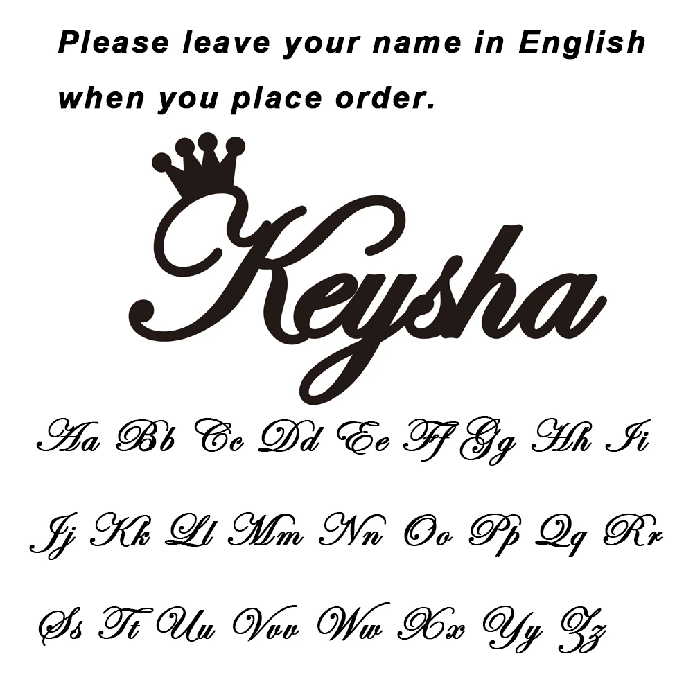 Customized Name Crown Necklace, Personalized Gift for Her