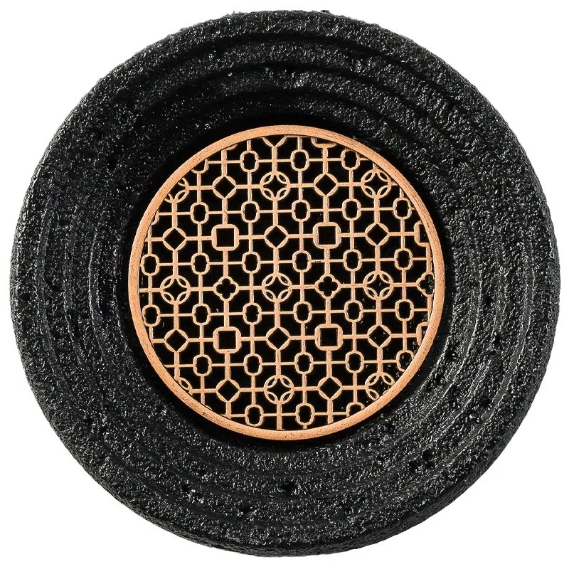 LMM Barbecue Planet Bowl Volcanic Stone Coal Ball Plate Molecular Cuisine Plate Concept Tableware