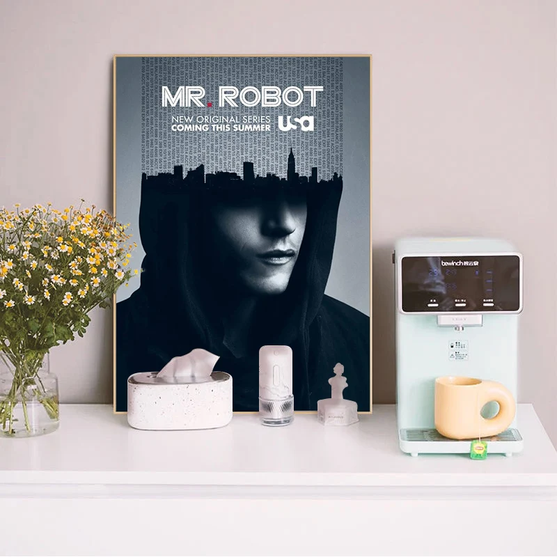 MR Robot Vintage Posters Decoracion Painting Wall Art Kraft Paper Aesthetic Art Wall Painting