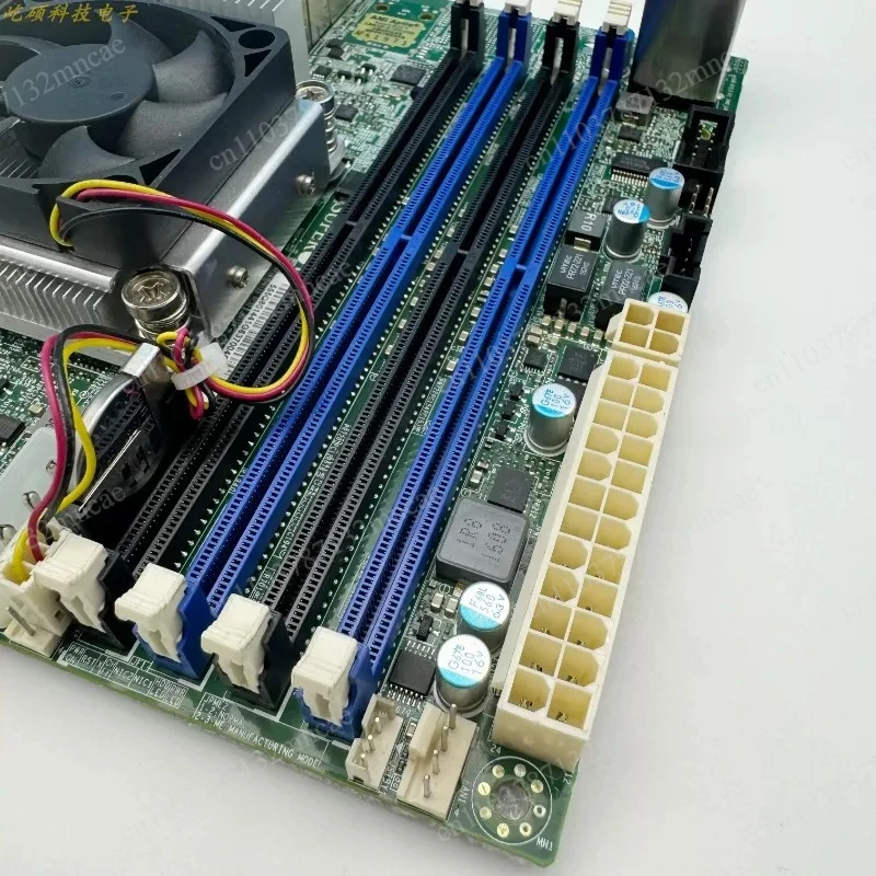 Mini‑ITX Server Mainboard Onboard D‑1581 Processor, Dual 10‑Gigabit Ethernet Port For NAS Storage, Soft Router Homelab DIY Build