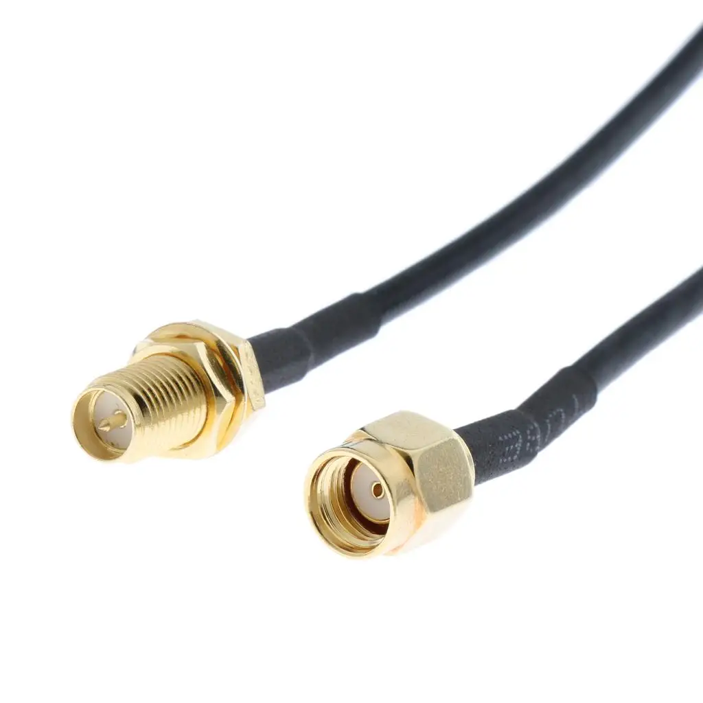 32.8FT Low-Loss Extension Cable (50 Ohm) - RP to RP female for Router