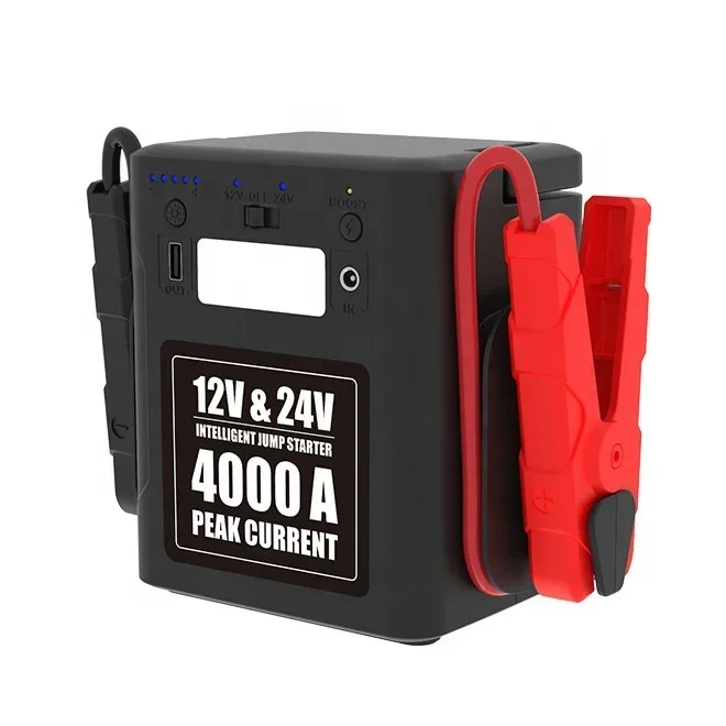 42000mAh 150Wh Multi-function Jump Starter 4000A Peak Current Car for 12V Car 24V Truck