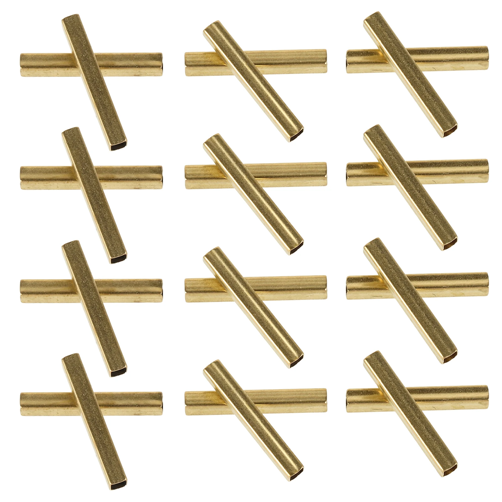 

50pcs Copper Tube Hollow Square Diy Brass Tubes Jewelry Making Necklace Bracelet Earrings Supplies Metal Crafting