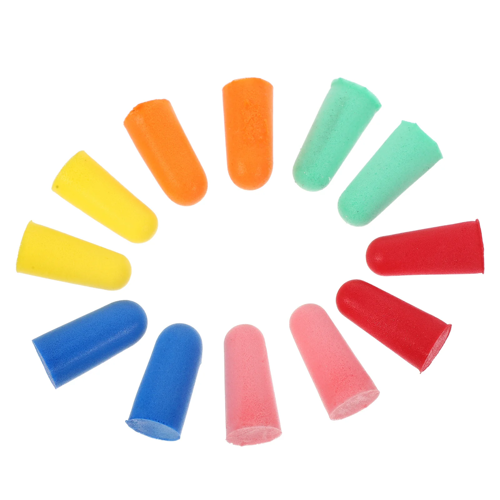 소음 방지 귀마개 부드러운 저속 소재 일반 청력 보호 핑크 옐로우 그린 레드