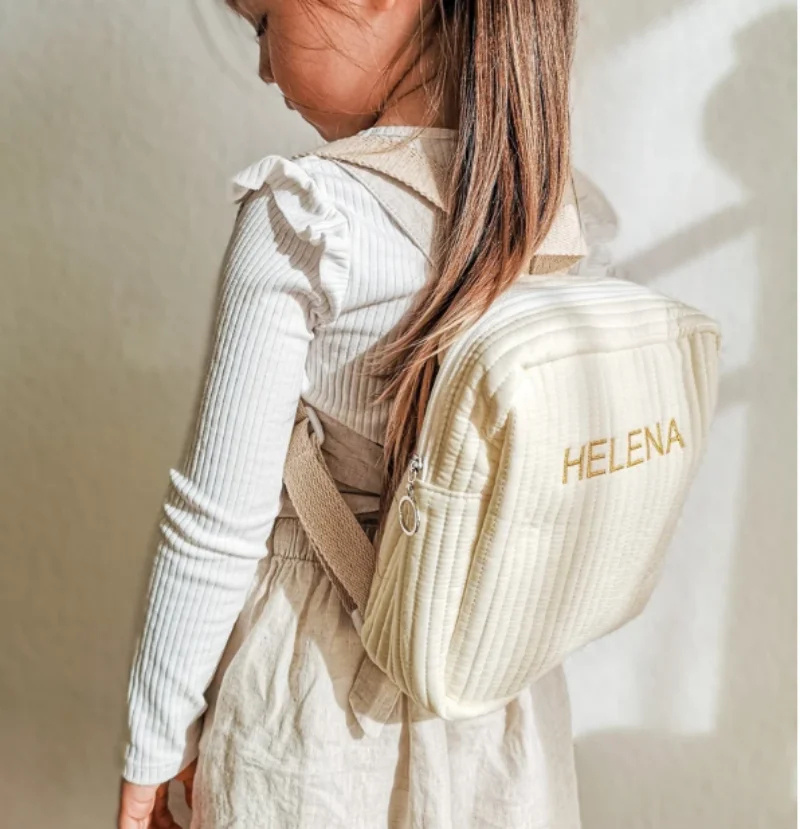 Personal isierter Kinder-Mini rucksack mit gesticktem Namen, geeignet für Vorschule und Kindergarten als einzigartiges Geburtstags geschenk