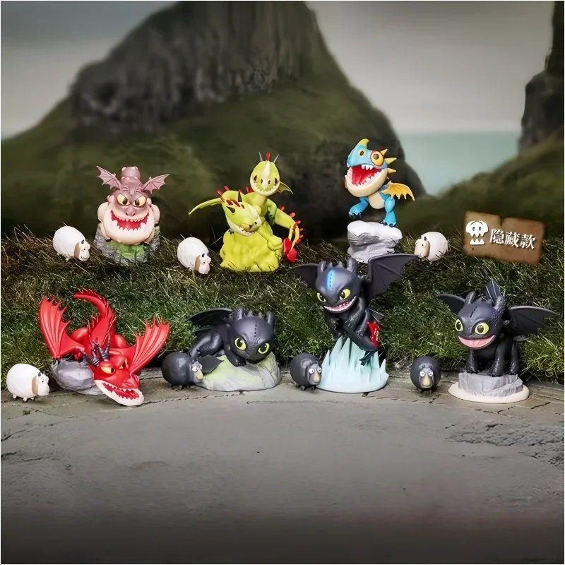 

Genuine Beast Kingdom Mea-072 Dragon How To Train You Dragon Toothless Night Fury Figure Blind Box Ornament Collectible Toys Gif