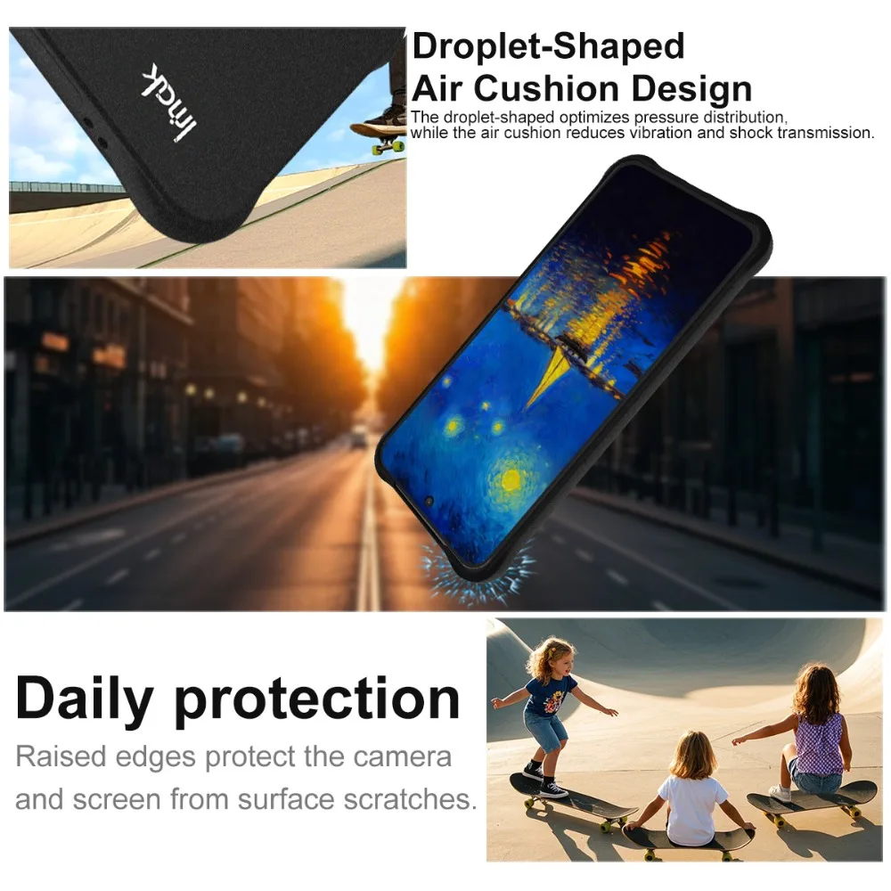 Etui odporne na wstrząsy z matową tylną obudową i ochroną obiektywu do TCL NXTPAPER 60 Ultra 5G, etui na telefon TCL Nxpaper 60 Ultra, Nxpaper60 60Ultra — zdjęcie produktu 3