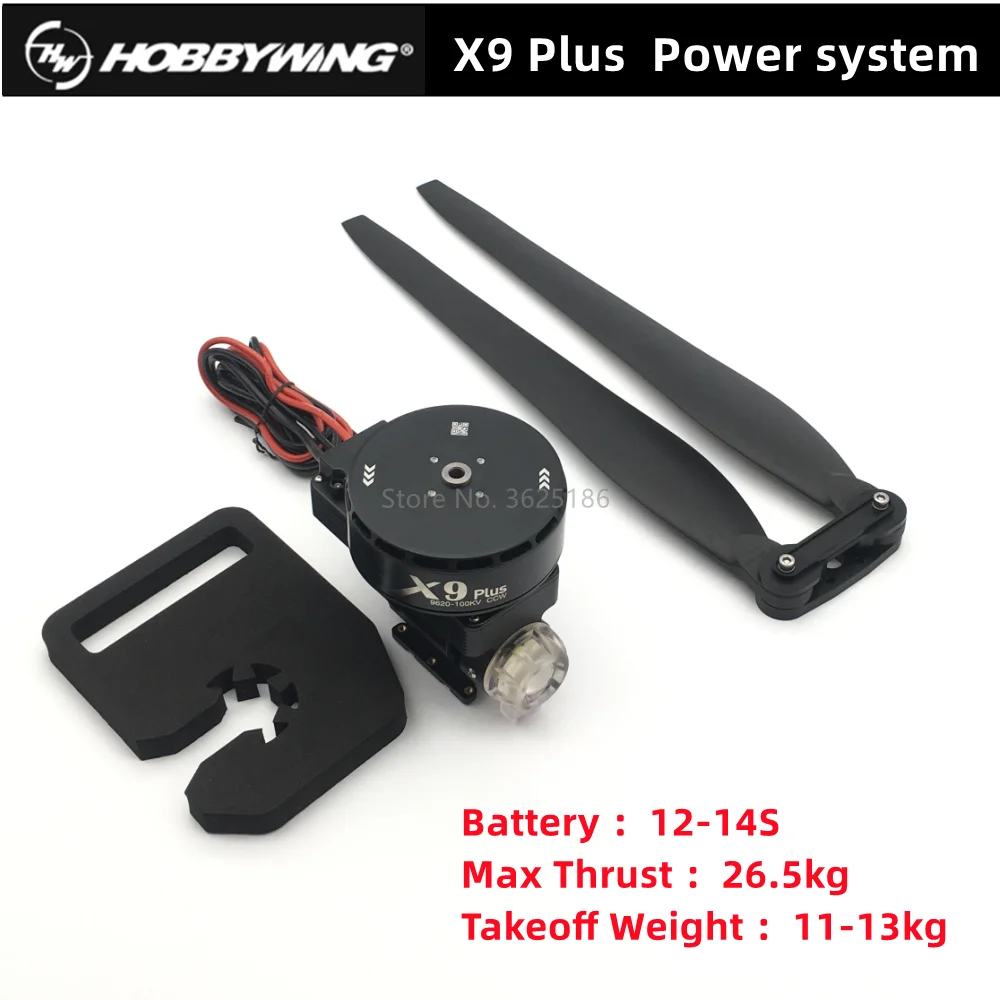 

Hobbywing Brand-new X9 Plus 14S Power System Maximum Load 15kg for DIY 20L/25L Multirotor Agricultural Spraying Drone