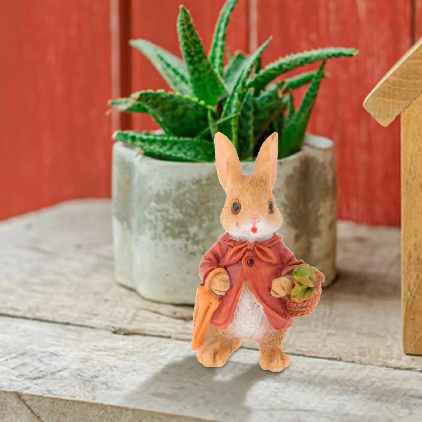 Animal Statue Gift DIY Potted Decoration Miniature Figurines Resin Sculpture for Outdoor Dollhouse Terrarium Garden Flowerpot