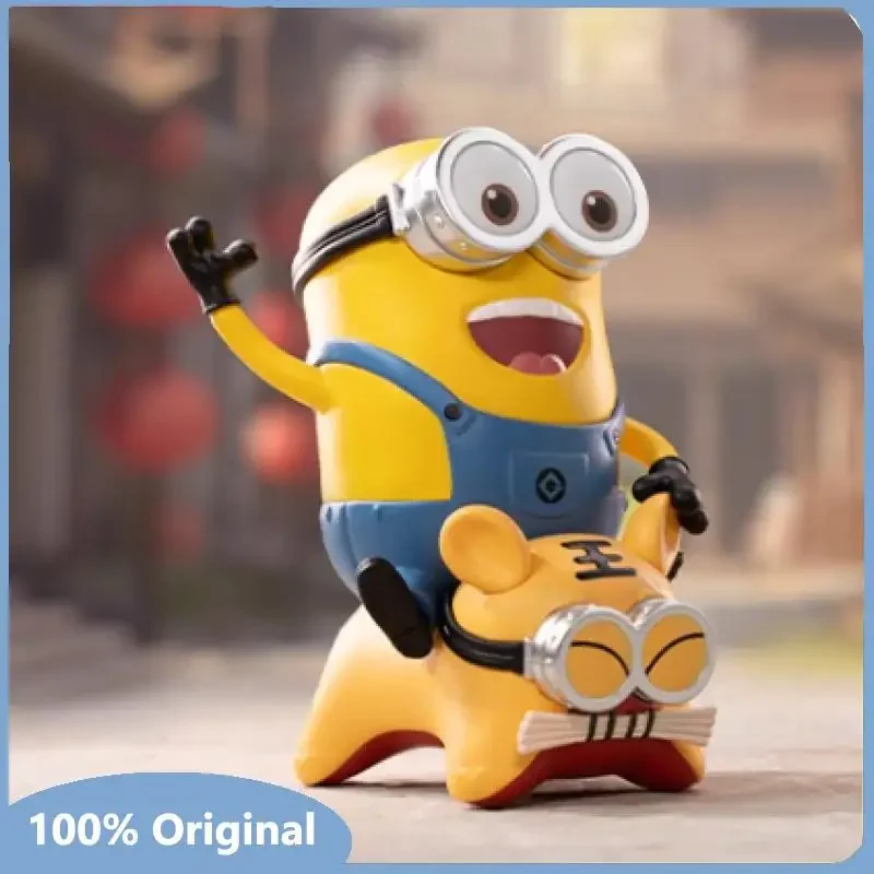 

Original Minions Travelogues of China Series Blind Box Toys Guess Bag Mystery Box Mistery Caixa Action Figure Surpres Cute Model