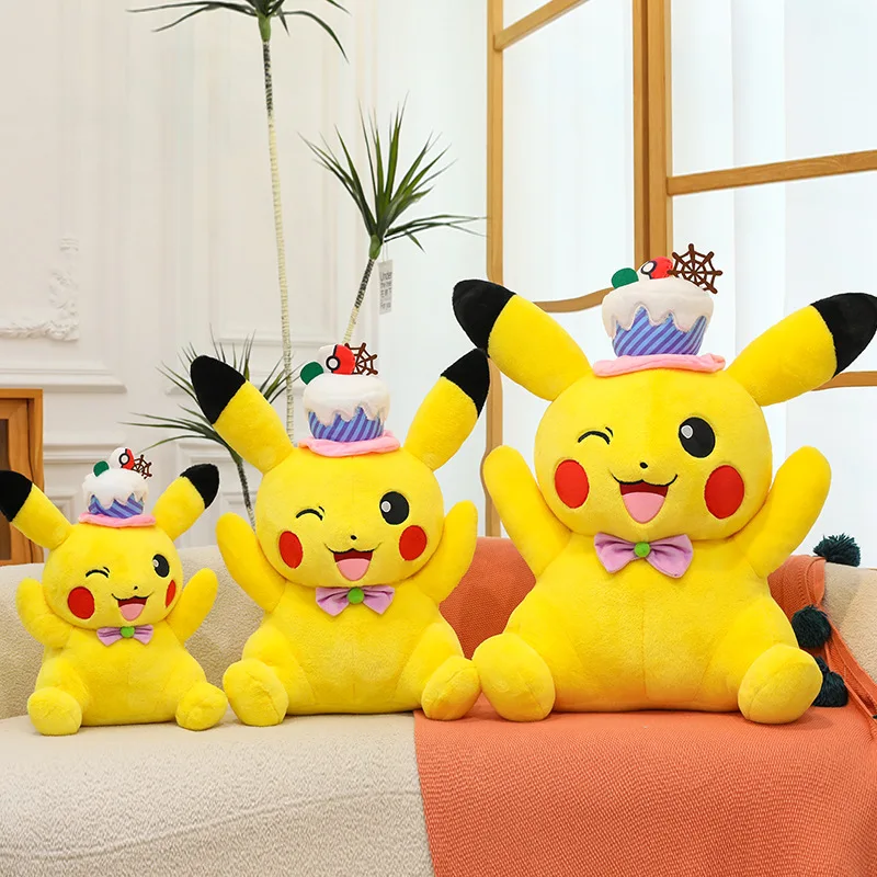45cm Giant Cake Pikachu Plush Toy Stuffed Animal Plushier Doll Large Pillow Doll Pillow Gift
