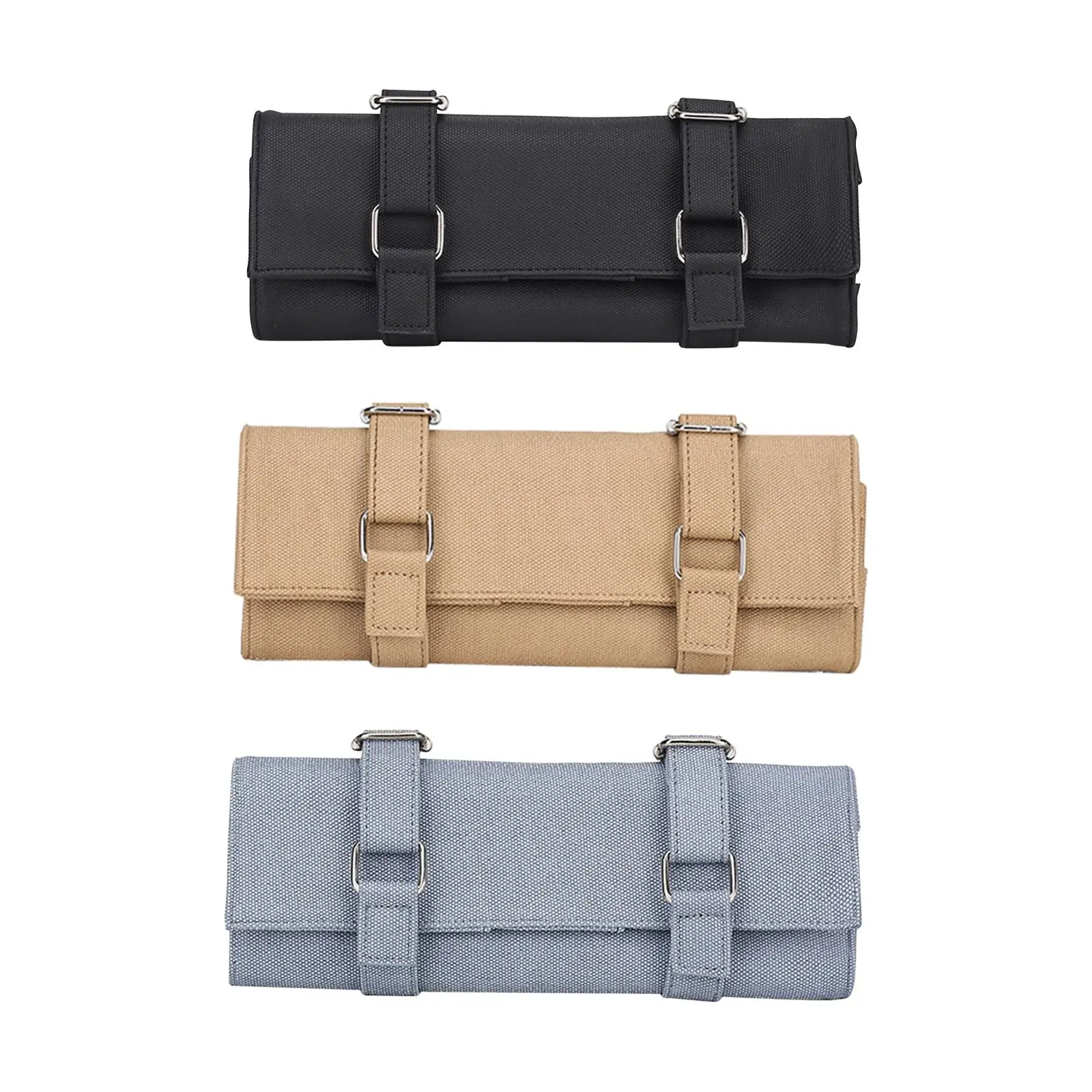 

Shear Holder Pouch 10 Pockets Waterproof Large Capacity Hair Tools Pouch Roll up