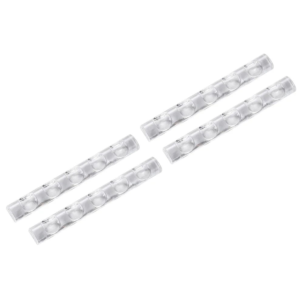 

4Pcs Nail Salon Pen Holder Premium Acrylic 5-Groove Manicure Brush Stand Efficient Storage for Nail Art Tools At Home Or Studio