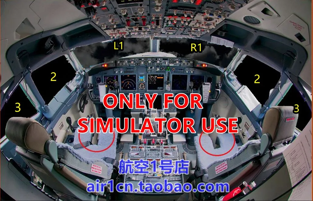 Boeing 737 sunshade, Airbus A320 sunshade, sunshade simulator, radiation resistant and transparent