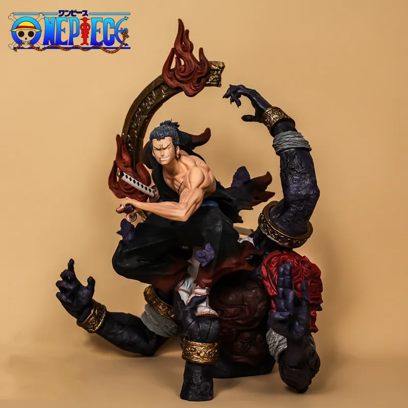 

One Piece GK Wano Country Ronin Zoro Can Be Illuminated Scene Statue Model Decorative Ornament Boxed Figure Collection Gifts